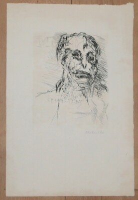 Oskar Kokoschka, aus ''Die Frösche des Aristophanes'' Radierung  51 x 33,5 cm