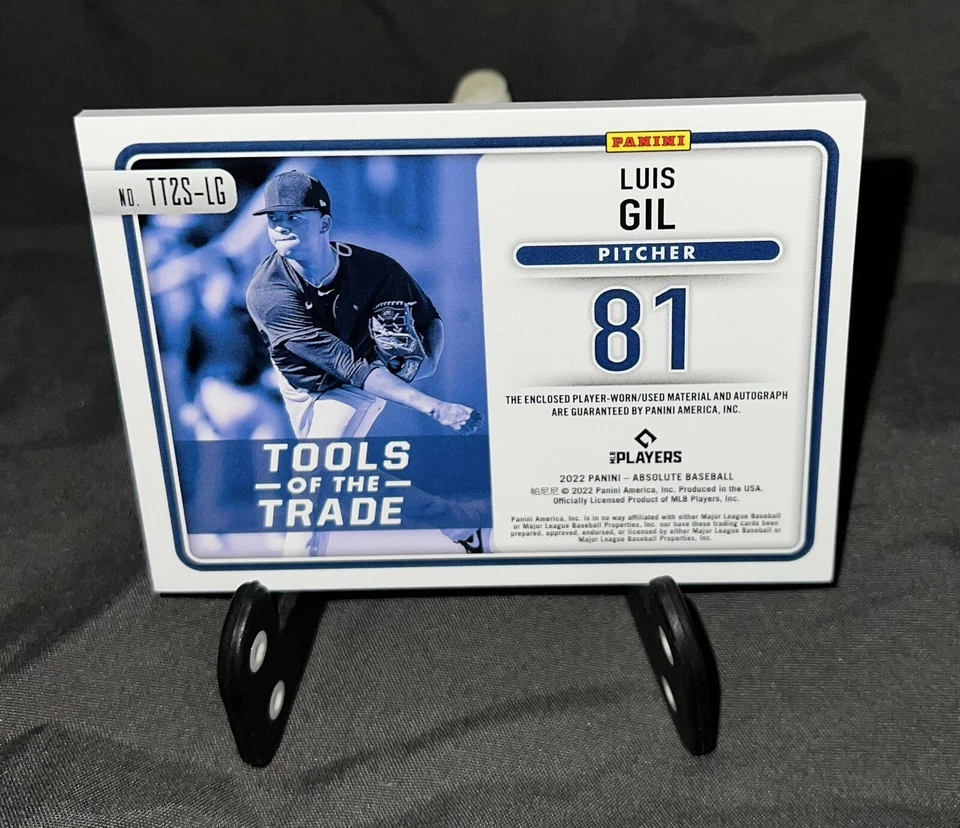 2022 Panini Absolute Luis Gil. Tools Of The Trade. RPA. /199 - Image 2 of 2