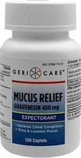 Gericare MUCUS Relief CAPLETS 400mg 100 ct --
