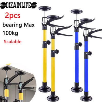 2Pcs Labor-Saving Telescopic Steel Support Rod Cabinet Jacks Wall Support Pole C