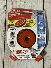 Diablo Dcx045080b01f 4-12 80-grit Steel Demon Flap Disc With Speed Hub Diablo Dcx045080b01f 4-12 80-grit Steel Demon Flap Disc With Speed Hub