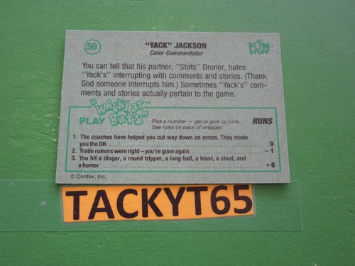 1991 WACKY AT BATS SINGLE STICKER(S) NEW YOU CHOOSE - Picture 62 of 106