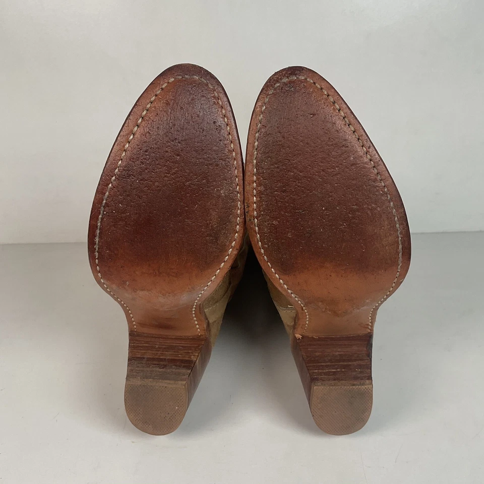 Botas de Vaquera de Colección Miss Capezio con Incrustación de Mariposa 6.5 M EE. UU. Gamuza Áspera Foto 2 de 4