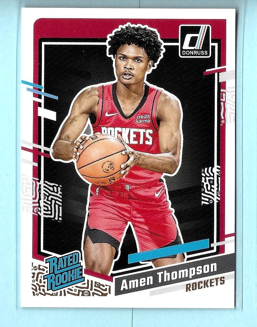 Amen Thompson Rockets 2023-24 Donruss Rated Rookie #206