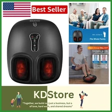 Multi-Mode Foot Massager Machine for Plantar Fasciitis Relief - Heats Up Quickly