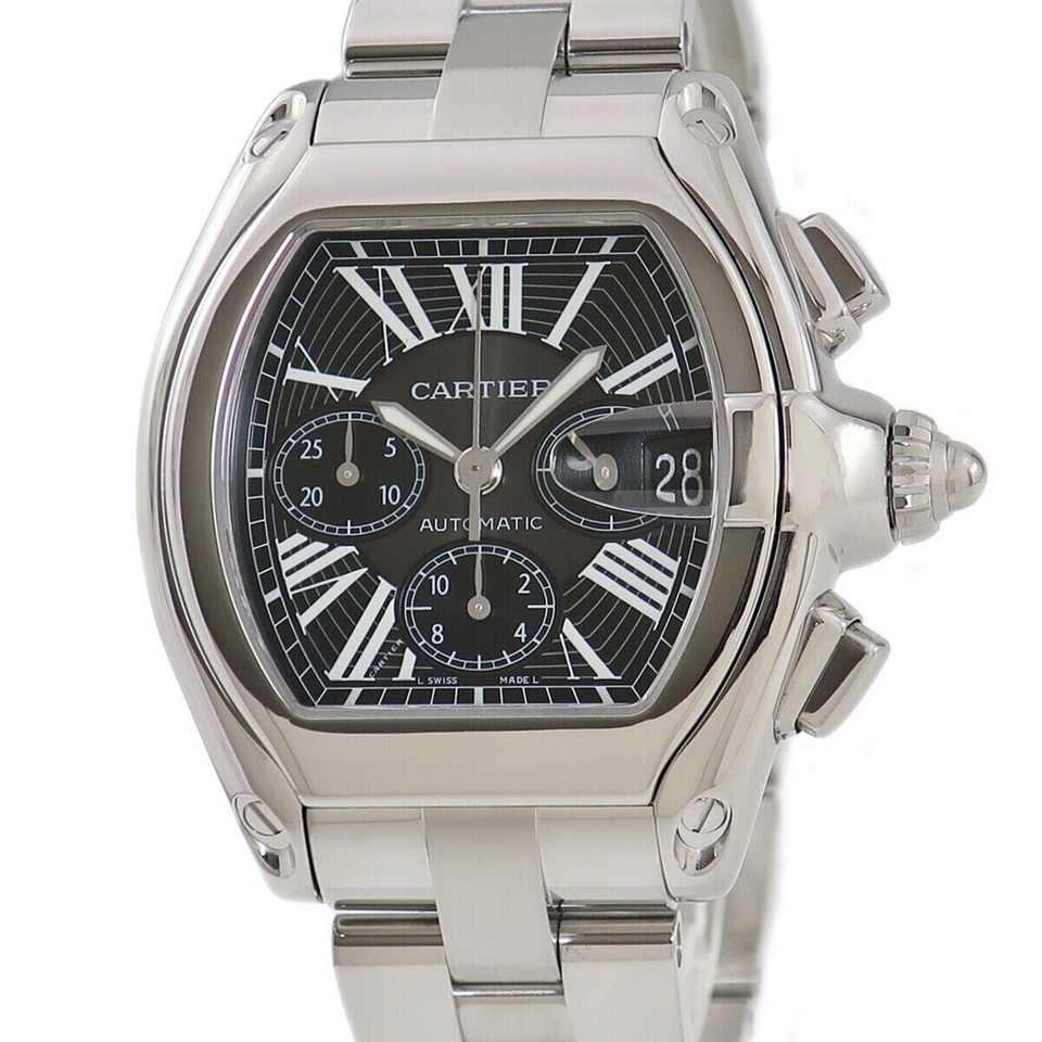Pre-owned Cartier Men's Roadster 48mm X 43mm Stainless Steel Wristwatch - 2722 main image 1