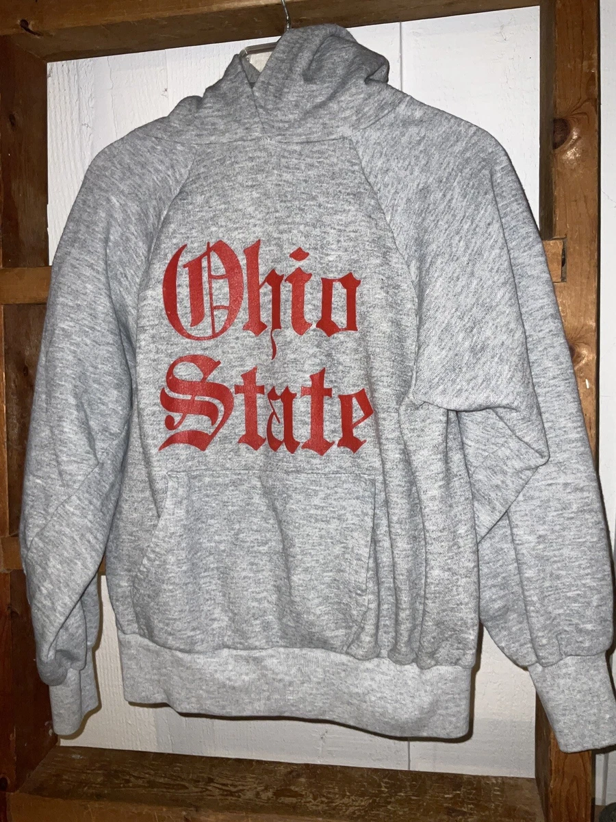 vintage ohio state 80s hoodie sweater old english script sz m