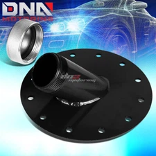 BOLT-ON FUEL CELL GAS TANK 45 1.5" REMOTE FAST FILL 2.75" FILLER NECK+CAP BLACK