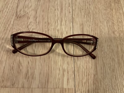 Salvatore Ferragamo Eyeglasses 162 53-16-135 Maroon STAGGER RIGHT TEMPLE Salvatore Ferragamo SF 2910 612 Transparent Burgundy  main image 2