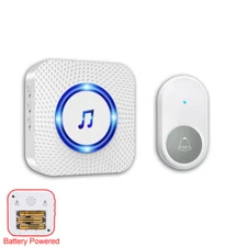 LIKEPAI DC Battery Operated Doorbell,Caregiver pager for elderly,free shipping