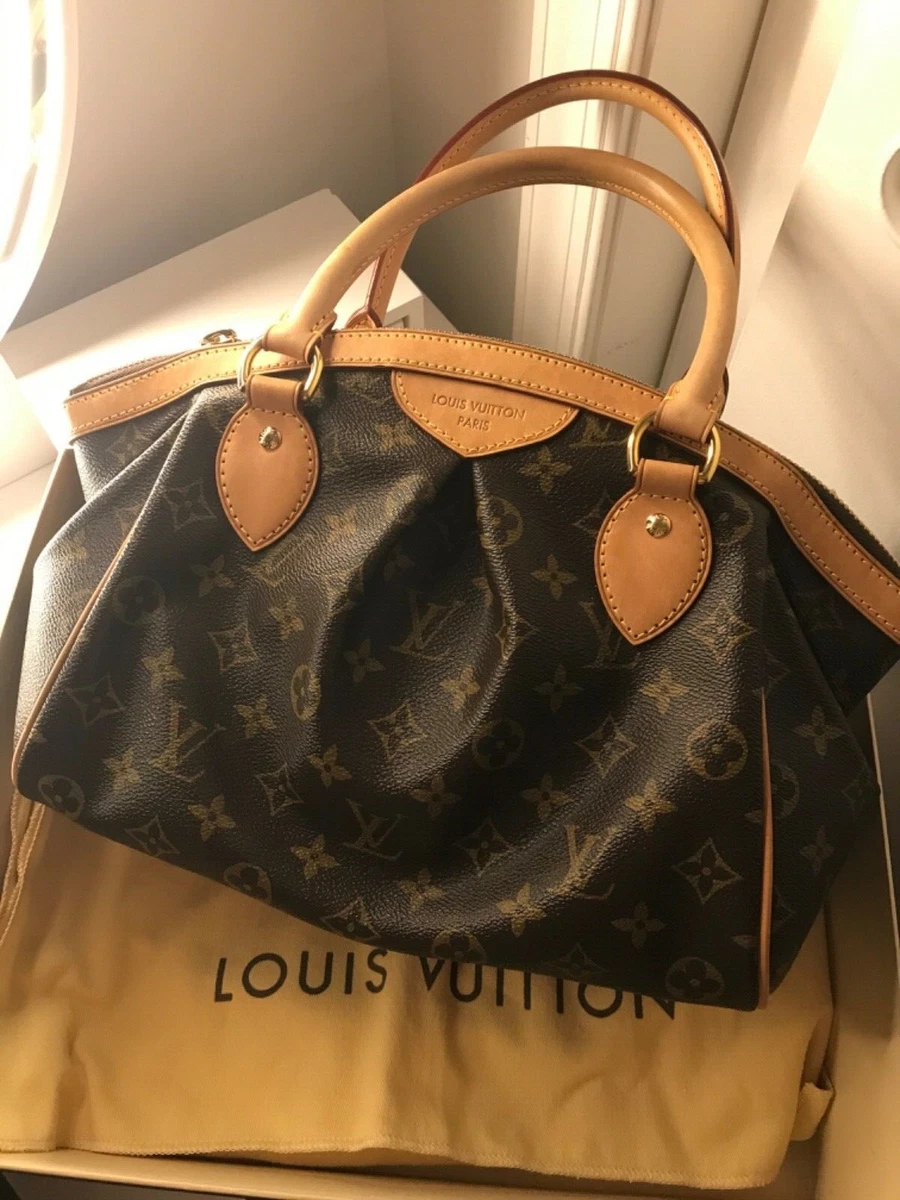 Louis Vuitton Tivoli Top Satchel Handbag Monogram Canvas PM Brown