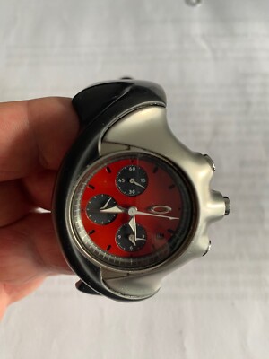 Oakley watch - Detonator rare retro red face | eBay