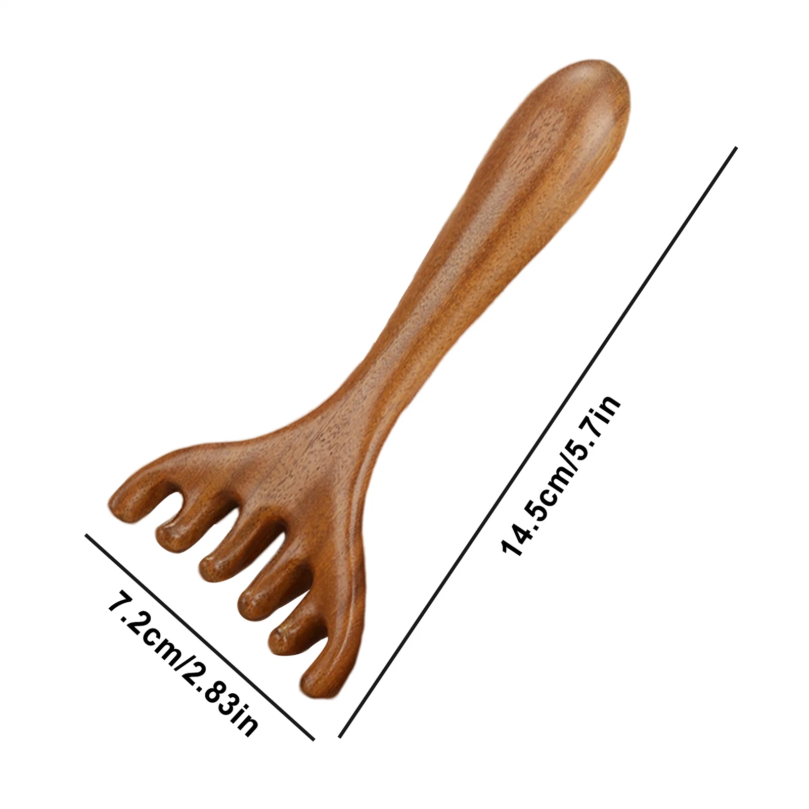 2x Массажная расческа с широкими зубьями, расческа для волос и кожи головы, подарок из сандалового дерева - Изображение 4 из 12