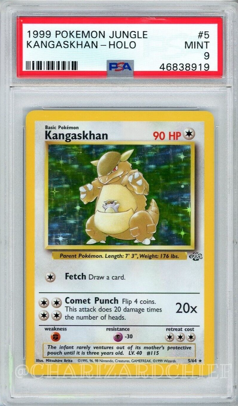 Kangaskhan CGC 9 Holo (9083) 21/64 - Pokemon Graded Cards » Jungle  Unlimited - Graded Power