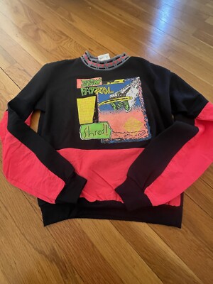 Vintage U Got It! Multicolored Snowboarding Shirt 90s Color Block Sz 12/14 USA