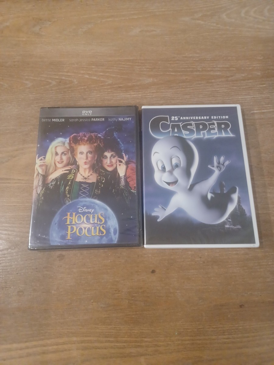 Sealed Halloween DVD Combo Hocus Pocus & Casper Bette Midler