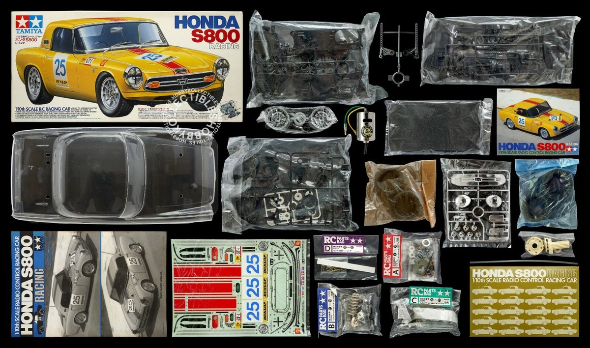 Tamiya 1/10 RC Honda S800 Racing Car #58175 M-02 Chassis Tamiya 1/10 RC Honda S800 Racing Car #58175 M-02 Chassis