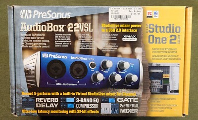 PreSonus AudioBox AudioBox 22VSL USB Audio Home Studio Music Recording Interface