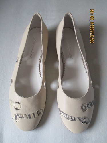 Edle Piampiani Design Ballerina Nappa Leder beige Gr. 38 - NP EUR 109! - Bild 2 von 5