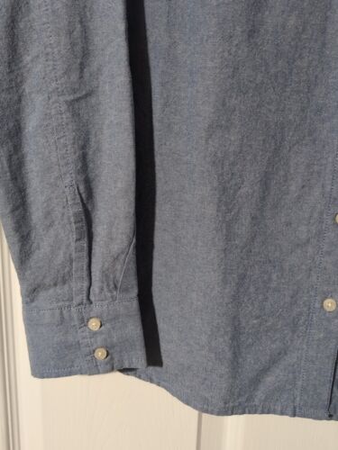 Tommy Hilfiger Button Down Long Sleeve Chambray Shirt Womens M Light Blue Wash - Picture 3 of 5