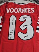Ari Lehman Friday The 13th Multi Inscribed Signed Jason Voorhees Hockey Jersey