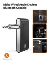 2Pcs Wireless Bluetooth Car Music Receiver 3.5mm AUX Audio Receiver Adapter