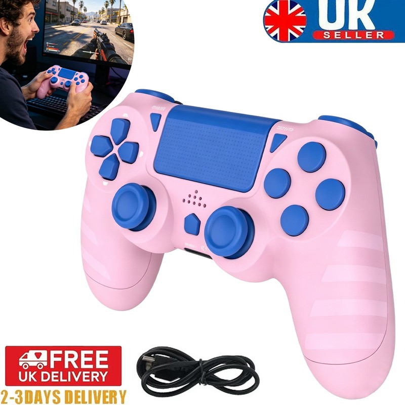 For Playstation 4 Gaming Joypad PS4 Black Controller Read Description Pink New