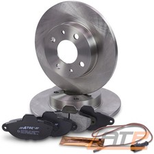 BREMSSCHEIBEN VOLL Ø240 + BREMSBELÄGE BREMSKLÖTZE VORNE FÜR FIAT PANDA 169 1.2