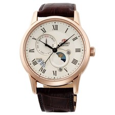 Orient RA-AK0007S30B Mechanical Classic Watch, Leather Strap Watch