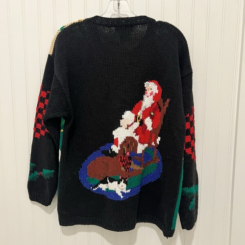 Alexandra Bartlett S Eagles Eye Stitched Heavyweight Christmas Sweater Rare - Bild 8 von 9