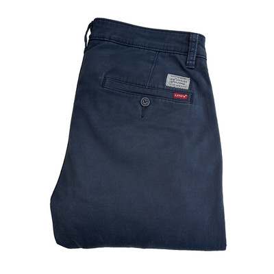 Levis XX Chino Hose Herren Hose W30 L31 Blau Slim Tapered Stretch Vintage Y2K