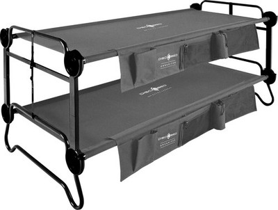 Disc-O-Bed Stockbett mit Seitentaschen XL Anthrazit