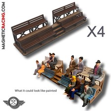 Mini Spectator Stands x 4 (All Scales)  From MagneticRacing