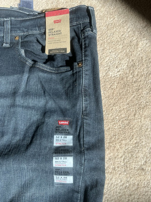 Levis 559 Relaxed Straight Fit Men's Jeans 52x28 Big Tall Hard