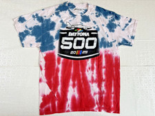 Daytona 500 2025 NASCAR T Shirt Men size Large Tie Dye Red