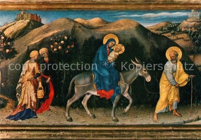 Kuenstlerkarte Gentile da Fabriano Adorazione dei Magi 