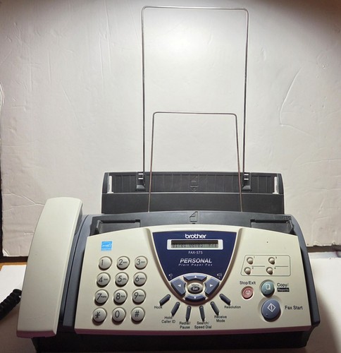 BROTHER FAX-575 Personal Plain Paper Fax Machine - w/Extra Fax Film