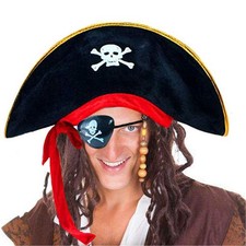 Pirate Hat Party Captain Costume Cosplay Halloween Masquerade Costume Accessory