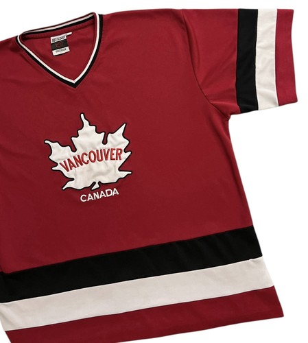 Vintage Canada Hockey Jersey Vancouver West Coast Red Men’s XL 90’s Stitched