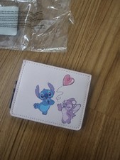 Disney Loungefly Stitch Loves Angel Card Holder Pink Hearts