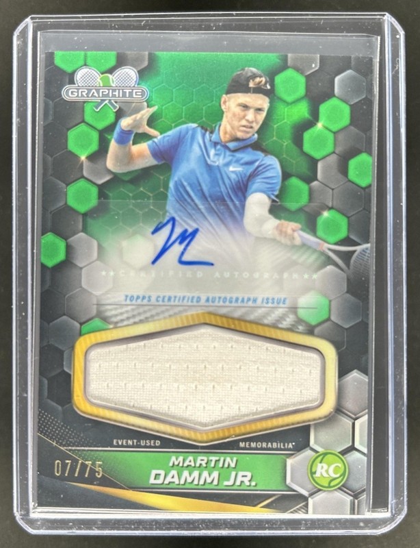 2024 Topps Graphite Martin Damm Jr. Relics RC Green Refractor Auto #/75