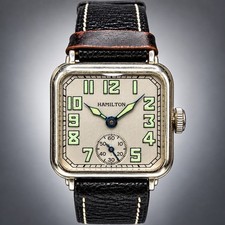 Hamilton Hastings 14K White Gold Filled 17J Art Deco Watch Vintage 1920s