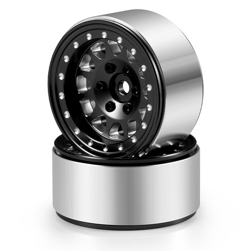 FLYXM 4Pc 1.3 Beadlock Wheel Rims for SCX24 TRX4M Ascent-18 1/18 1/24 RC Crawler - Picture 23 of 55
