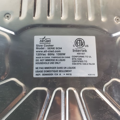 ALL-CLAD 7 qt. Electric Slow Cooker With Nonstick Copper Alluminum Insert - Picture 12 of 12