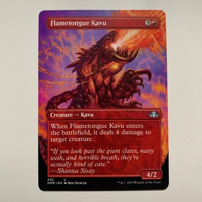 Flametongue Kavu (Showcase) - 432 - Dominaria Remastered: Extras - MTG