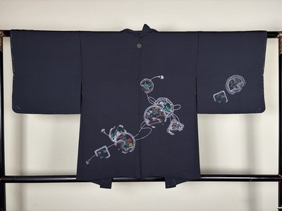Haori Kimono Jacke Silk Seide Vintage Japanese Japanischer Japonais