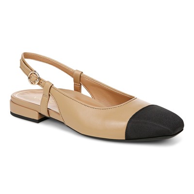 Vionic Petaluma Women's Slingback Supportive Flat Camel - 8 Medium