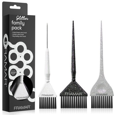 FRAMAR Hair Color Brush Set   Glitter Brush, Dye 