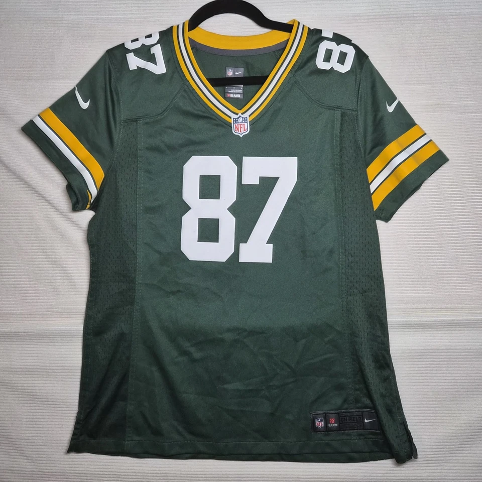 Jordy Nelson #87 绿湾包装工队耐克 NFL 足球球衣(女式大号) — 第 2/4 张图片