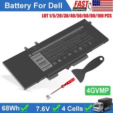  LOT 4GVMP Battery for Dell Latitude 5400 5500 Precision 3540 9JRYT C5GV2 68Wh